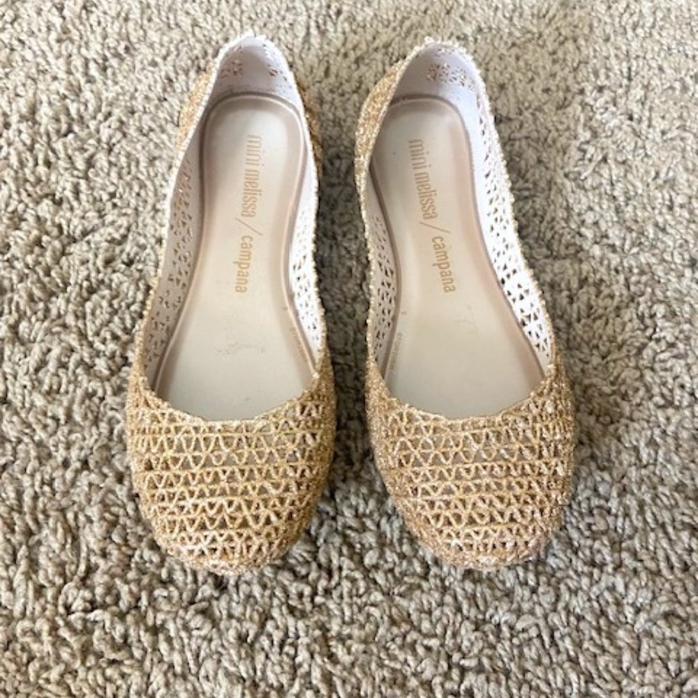 Gold Melissa Shoes